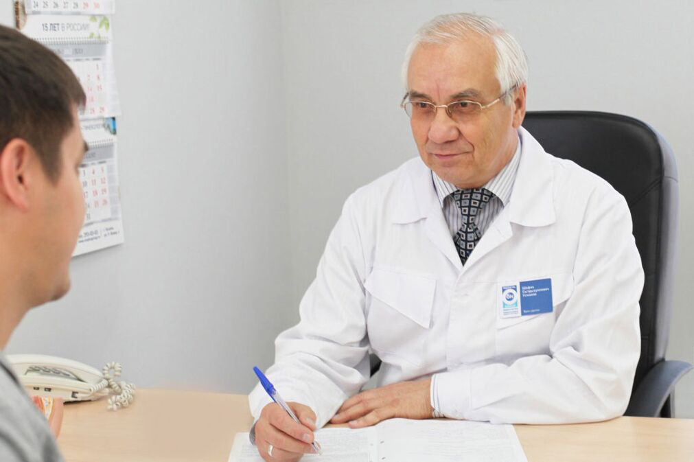 Consultar um médico para prostatite