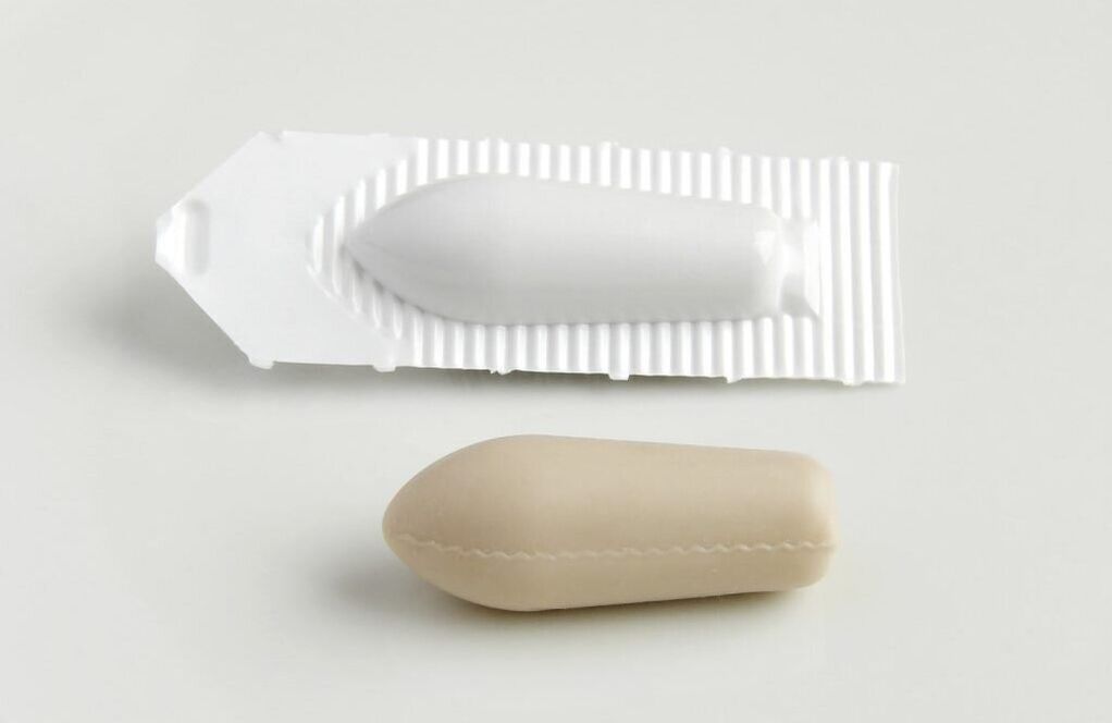supositório retal para o tratamento da prostatite